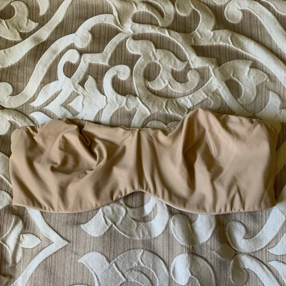 Lilyette Beige Nude Bandeau Strapless underwire Bra 38C - Picture 5 of 9